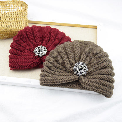 Round Beads Accessories Hat Woolen Hat Knitted Hat Bohemian Toe Cap