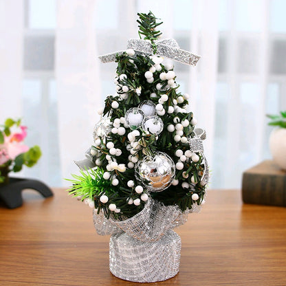 Christmas Ornaments Tree 20cm Mini Christmas Decoration Tree Christmas Day Mall Decoration Desktop Ornaments Small Tree