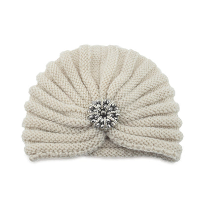 Round Beads Accessories Hat Woolen Hat Knitted Hat Bohemian Toe Cap