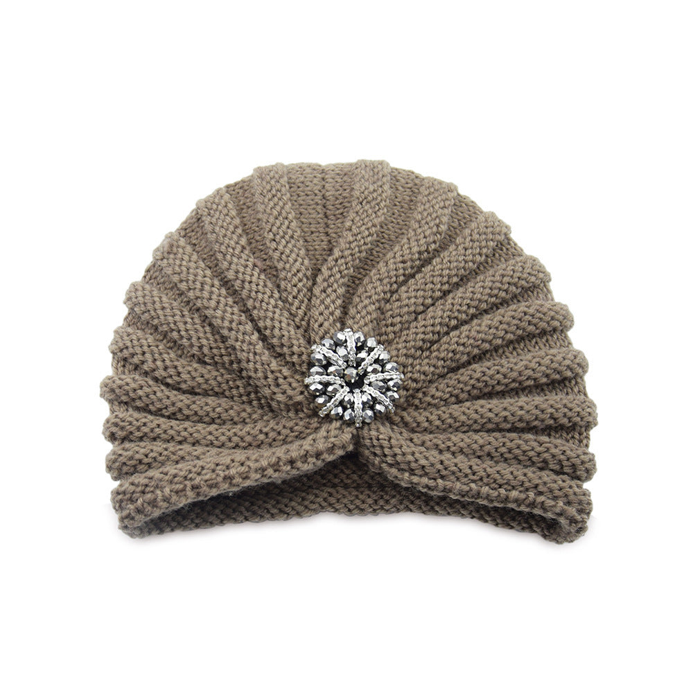 Round Beads Accessories Hat Woolen Hat Knitted Hat Bohemian Toe Cap