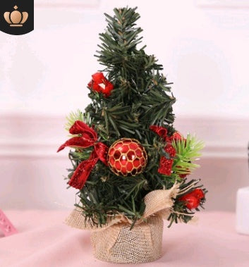 Christmas Ornaments Tree 20cm Mini Christmas Decoration Tree Christmas Day Mall Decoration Desktop Ornaments Small Tree