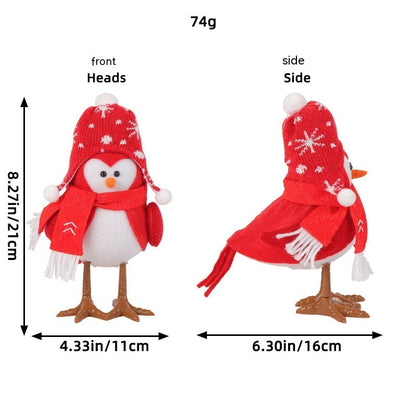 Jingchen Christmas Luminous Bird Christmas Gift Table Decorative Ornaments