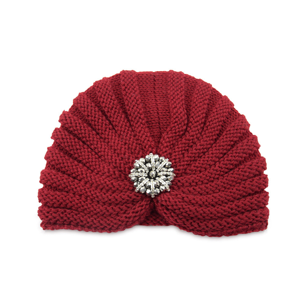 Round Beads Accessories Hat Woolen Hat Knitted Hat Bohemian Toe Cap