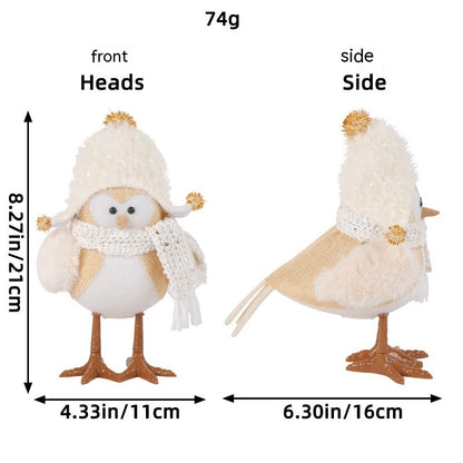 Jingchen Christmas Luminous Bird Christmas Gift Table Decorative Ornaments